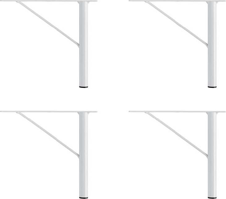 Bílé kovové nožičky ke skříním v sadě 4 ks Mistral & Edge by Hammel - Hammel Furniture Hammel Furniture