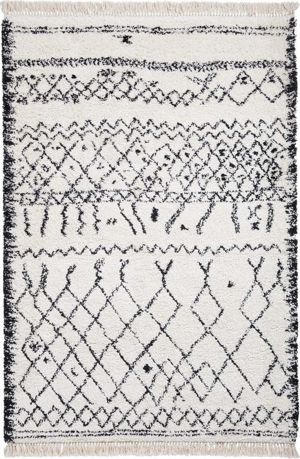 Bílý/černý koberec 170x120 cm Boho - Think Rugs Think Rugs