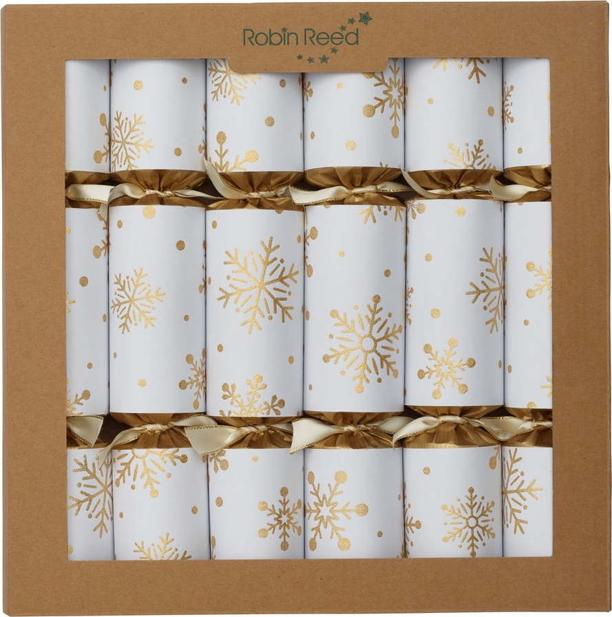 Vánoční crackery v sadě 6 ks Snowflakes - Robin Reed Robin Reed
