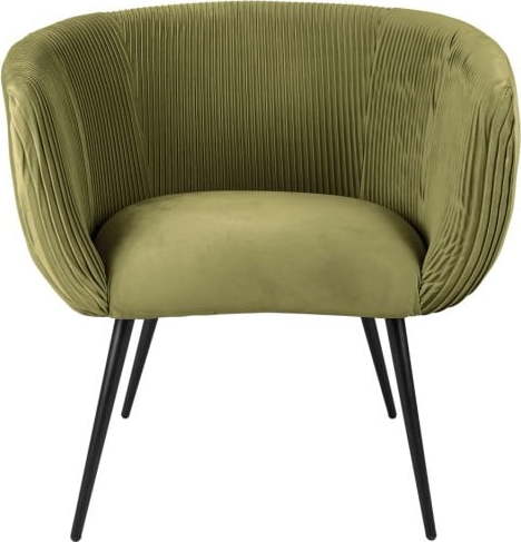 Zelená jídelní židle se sametovým povrchem Majestic - Leitmotiv Leitmotiv