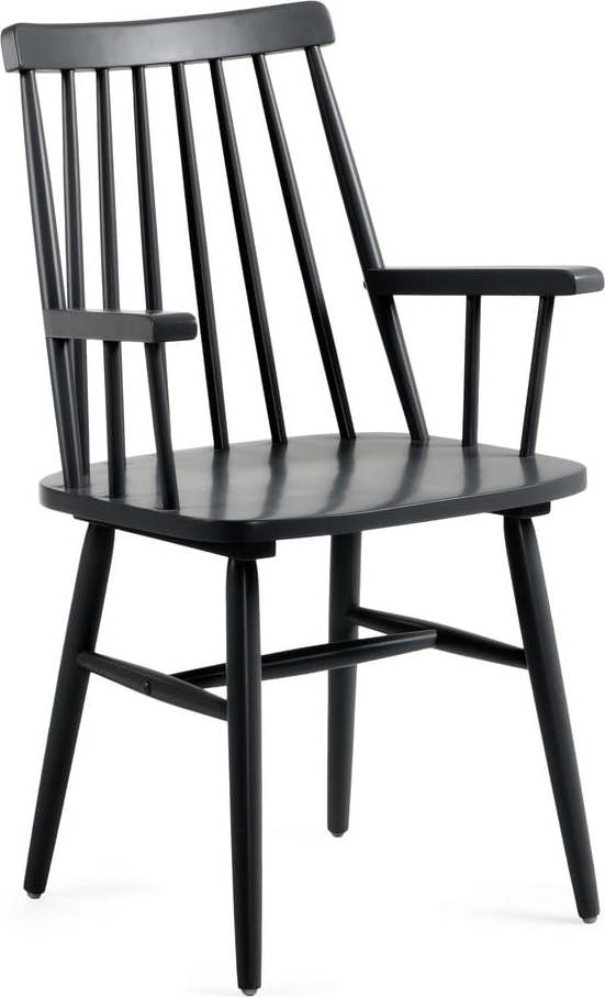 Černá jídelní židle ze dřeva kaučukovníku Kave Home Kristie Kave Home