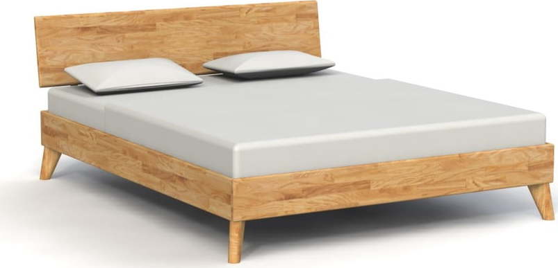 Dvoulůžková postel z dubového dřeva 200x200 cm Greg 1 - The Beds The Beds
