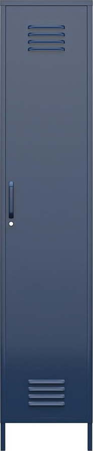 Modrá kovová skříňka 38x185 cm Bradford - Queer Eye Queer Eye