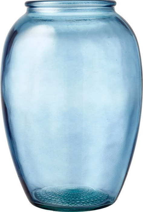Modrá skleněná váza Bitz Kusintha