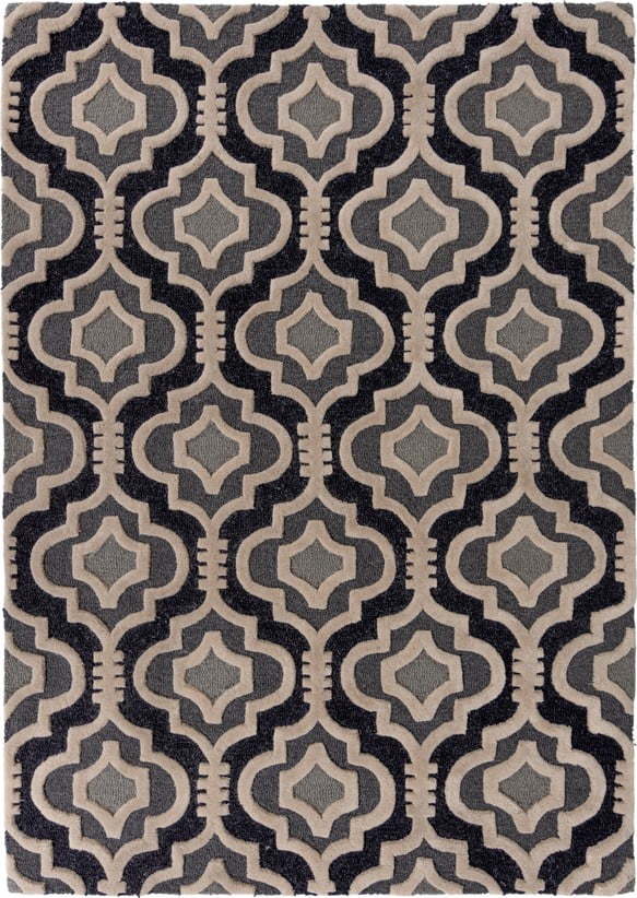 Šedý vlněný koberec 230x160 cm Moorish Amira - Flair Rugs Flair Rugs