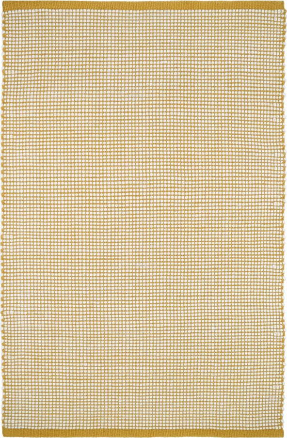 Žlutý koberec s podílem vlny 130x70 cm Bergen - Nattiot Nattiot