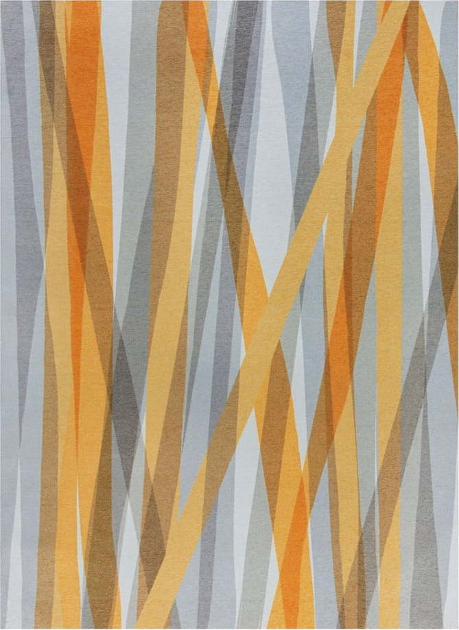 Oranžovo-šedý dvouvrstvý koberec Flair Rugs MATCH Isabella