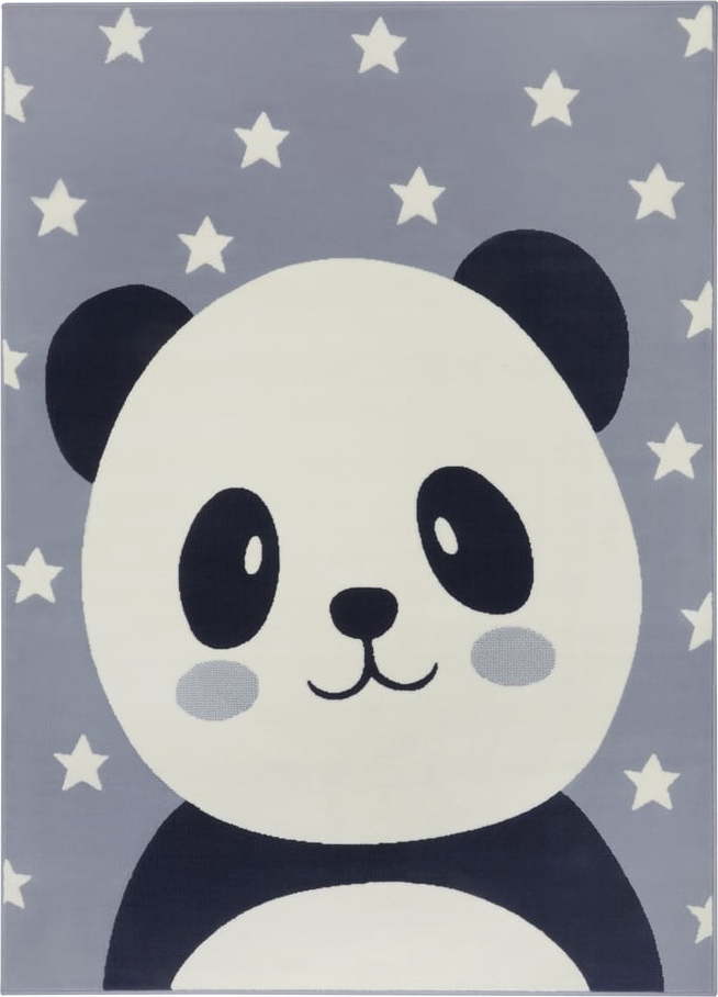 Šedý dětský koberec 170x120 cm Panda Pebbles - Hanse Home Hanse Home