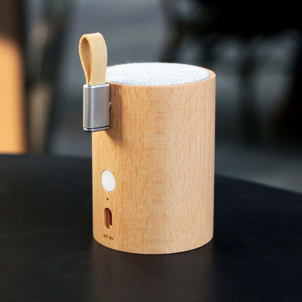 Bluetooth reproduktor z bukového dřeva Gingko Drum Gingko