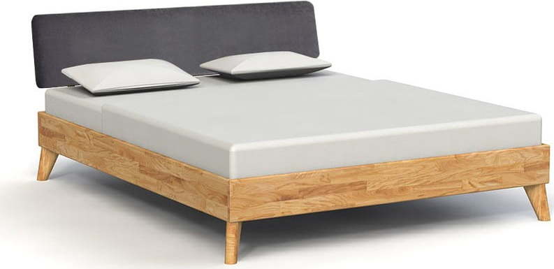 Dvoulůžková postel z dubového dřeva 140x200 cm Greg 3 - The Beds The Beds