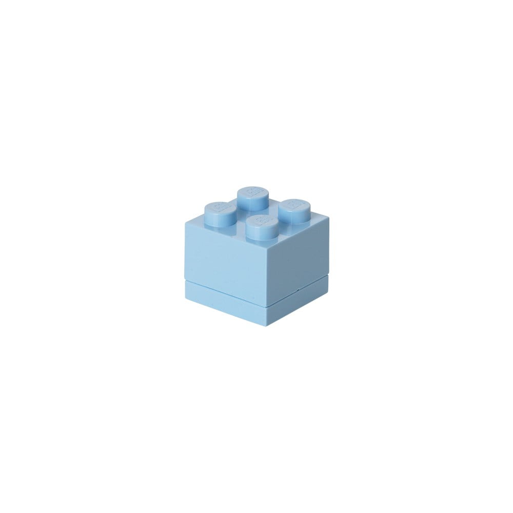 Světle modrý úložný box LEGO® Mini Box LEGO