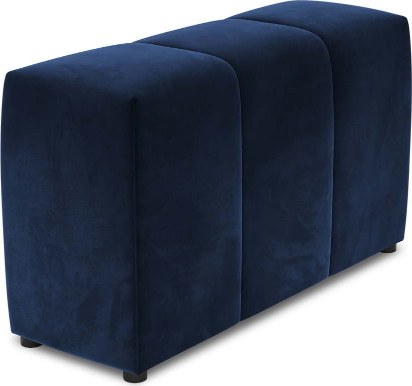 Modrá sametová opěrka k modulární pohovce Rome Velvet - Cosmopolitan Design Cosmopolitan design
