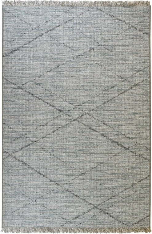 Modro-šedý venkovní koberec Floorita Les Gipsy