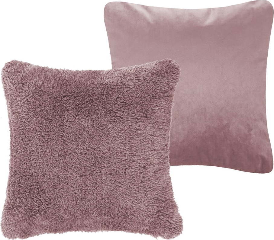 Růžový dekorativní polštář Tiseco Home Studio Teddy