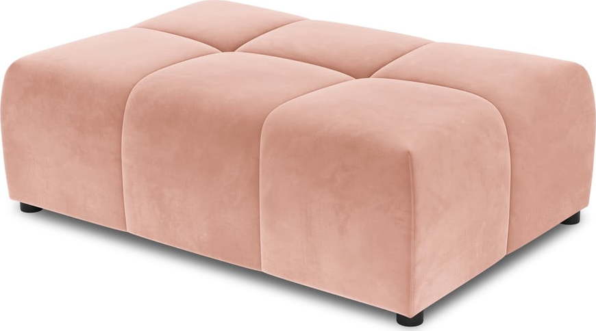 Růžový sametový modul pohovky Rome Velvet - Cosmopolitan Design Cosmopolitan design