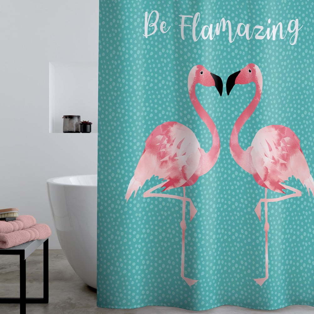 Sprchový závěs 180x180 cm Flamingo - Catherine Lansfield Catherine Lansfield