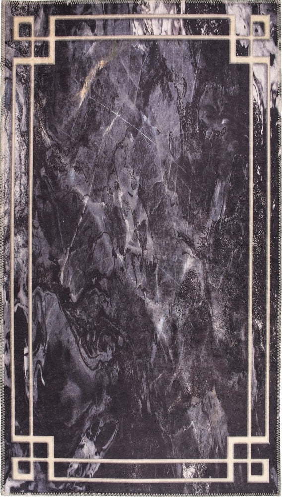 Tmavě šedý pratelný koberec 180x120 cm - Vitaus Vitaus