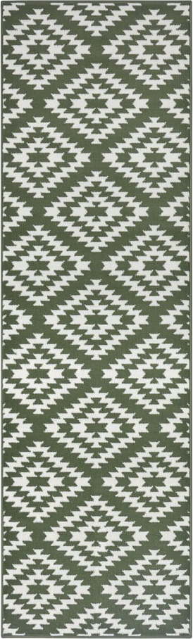 Zelený koberec běhoun 250x80 cm Nordic - Hanse Home Hanse Home