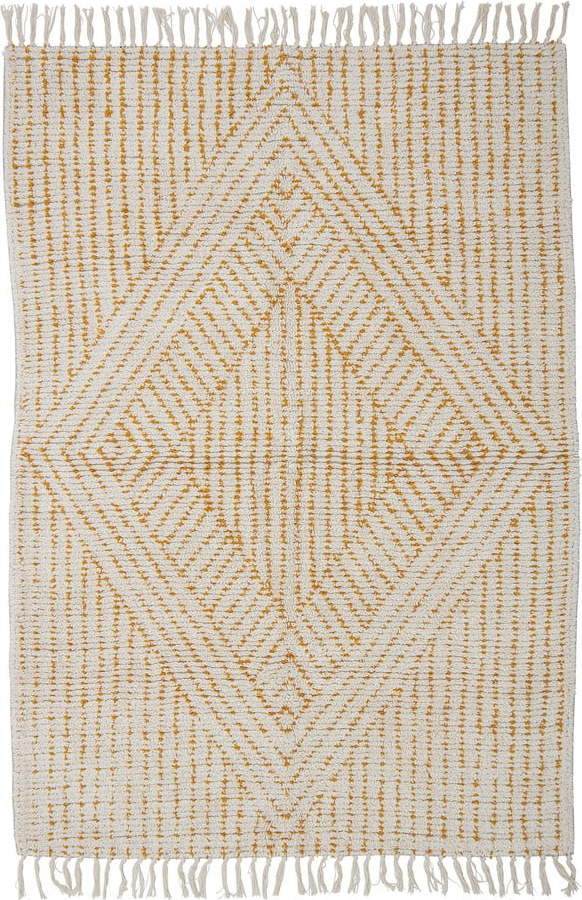 Žluto-bílý koberec 180x120 cm Stephi - Bloomingville Bloomingville