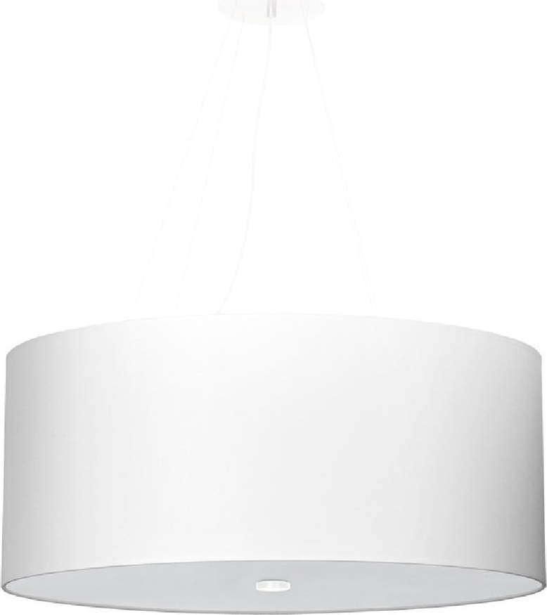 Bílé závěsné svítidlo se skleněným stínidlem ø 60 cm Volta - Nice Lamps Nice Lamps