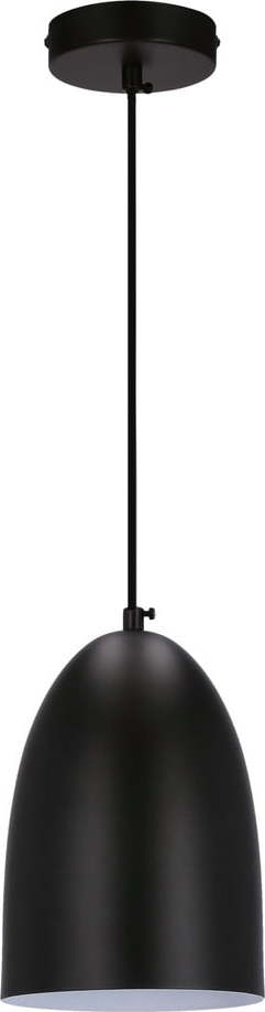 Černé závěsné svítidlo s kovovým stínidlem ø 14 cm Icaro – Candellux Lighting Candellux Lighting
