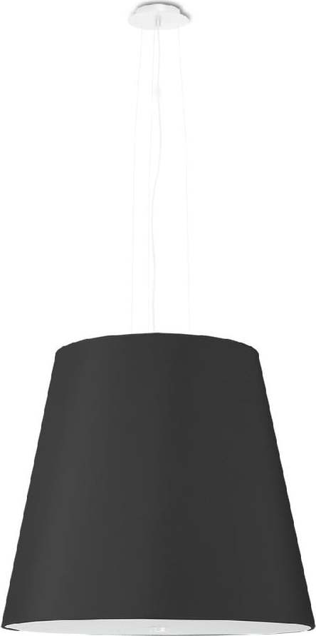 Černé závěsné svítidlo se skleněným stínidlem ø 50 cm Tresco - Nice Lamps Nice Lamps