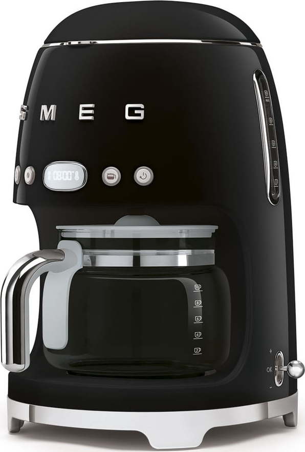 Černý kávovar na filtrovanou kávu 50's Retro Style - SMEG SMEG