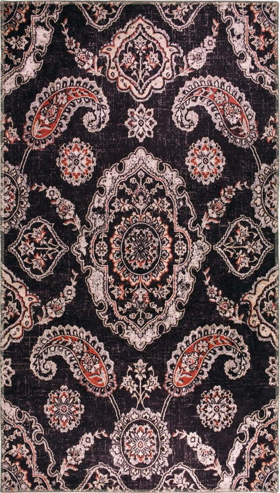 Černý pratelný koberec 180x120 cm - Vitaus Vitaus