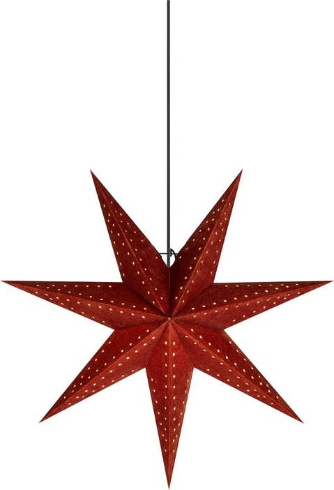 Červená vánoční závěsná světelná dekorace Markslöjd Embla