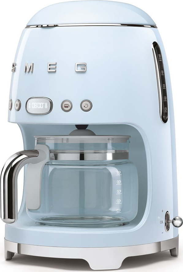 Modrý kávovar na filtrovanou kávu 50's Retro Style - SMEG SMEG