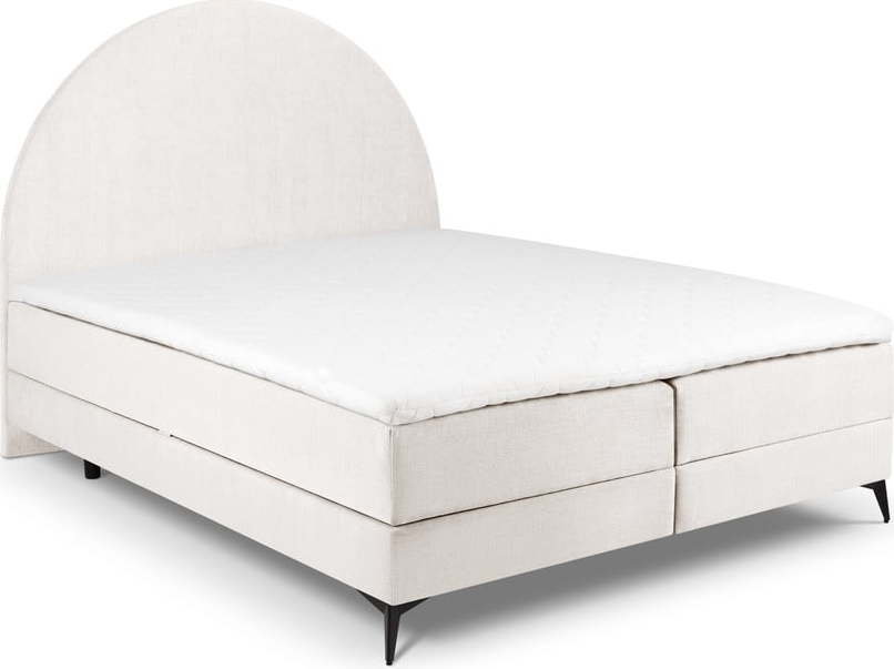 Béžová boxspring postel s úložným prostorem 180x200 cm Sunrise – Cosmopolitan Design Cosmopolitan design