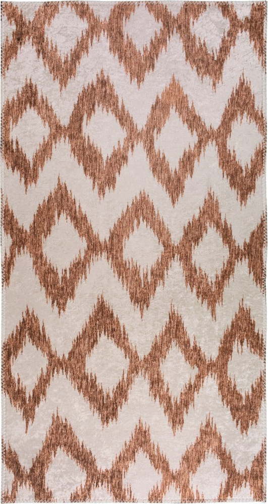 Bílo-oranžový pratelný koberec běhoun 80x200 cm – Vitaus Vitaus
