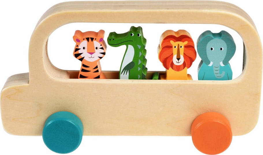 Dřevěný autobus Colourful Creatures – Rex London Rex London