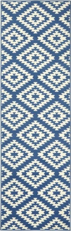 Modrý koberec běhoun 250x80 cm Nordic - Hanse Home Hanse Home