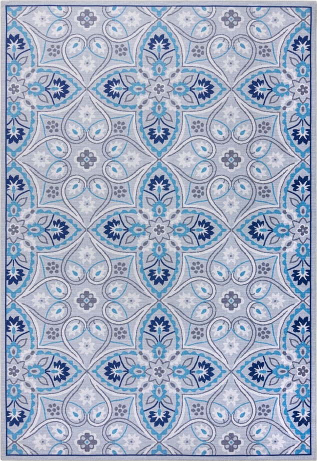 Modrý pratelný koberec 290x200 cm FOLD Ellen - Flair Rugs Flair Rugs