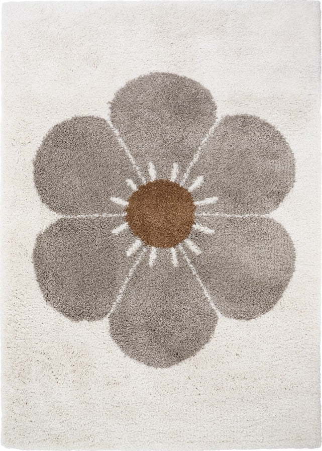 Světle šedo-krémový dětský koberec 120x170 cm Bohemian Daisy – Nattiot Nattiot