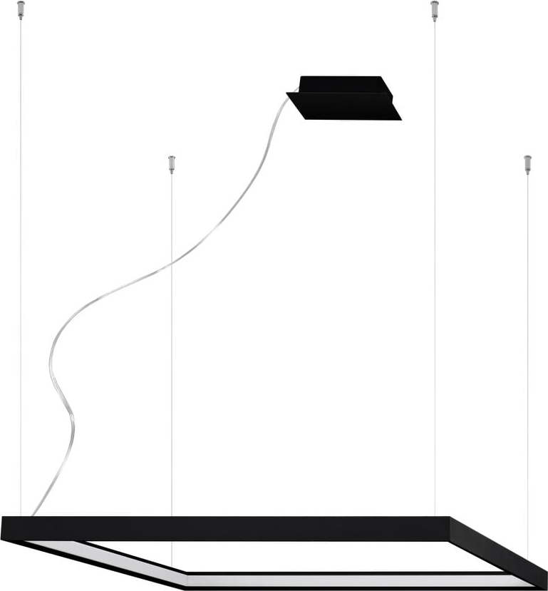 Černé LED závěsné svítidlo 130x40 cm Jutila - Nice Lamps Nice Lamps