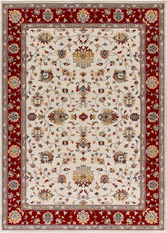 Červeno-krémový koberec běhoun 67x250 cm Classic – Universal Universal