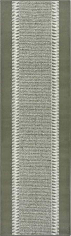 Zelený koberec běhoun 300x80 cm Band - Hanse Home Hanse Home