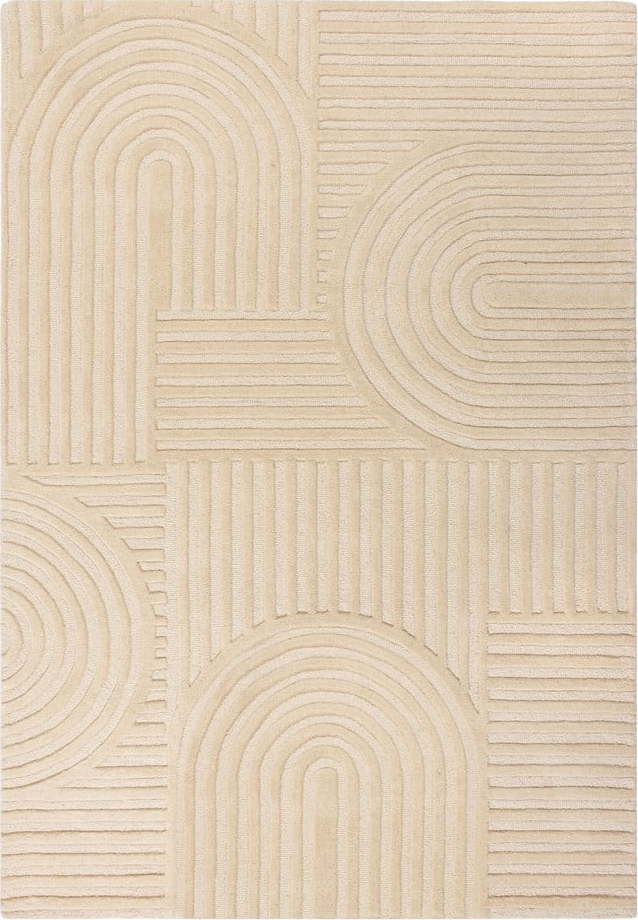 Béžový vlněný koberec 200x290 cm Zen Garden – Flair Rugs Flair Rugs