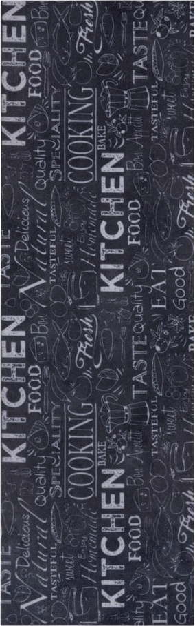 Černý koberec běhoun 50x150 cm Wild Kitchen Board – Hanse Home Hanse Home