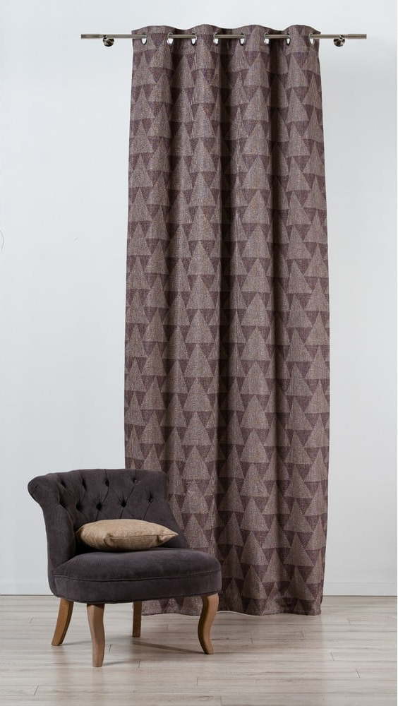 Hnědý závěs 130x260 cm Zatapa – Mendola Fabrics Mendola Fabrics