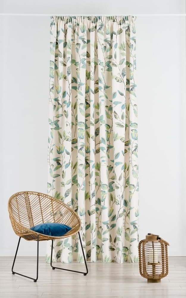 Zeleno-krémový zatemňovací závěs 210x260 cm Maui – Mendola Fabrics Mendola Fabrics