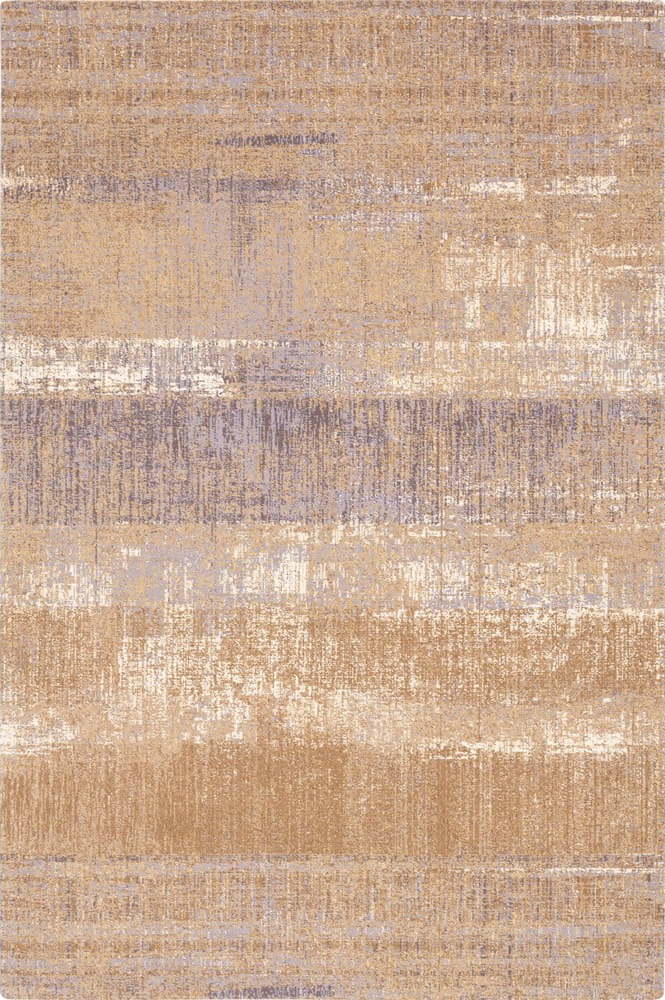 Hnědý vlněný koberec 100x180 cm Layers – Agnella Agnella