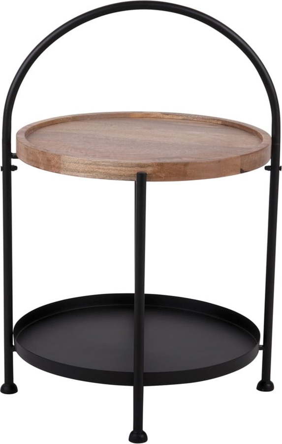 Kulatý odkládací stolek z mangového dřeva ø 39 cm Tray – Leitmotiv Leitmotiv