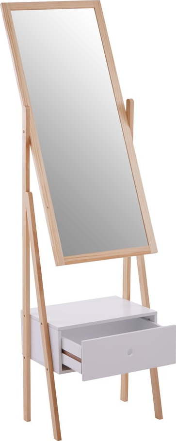 Stojací zrcadlo s dřevěným rámem 45x160 cm Rostok – Premier Housewares Premier Housewares
