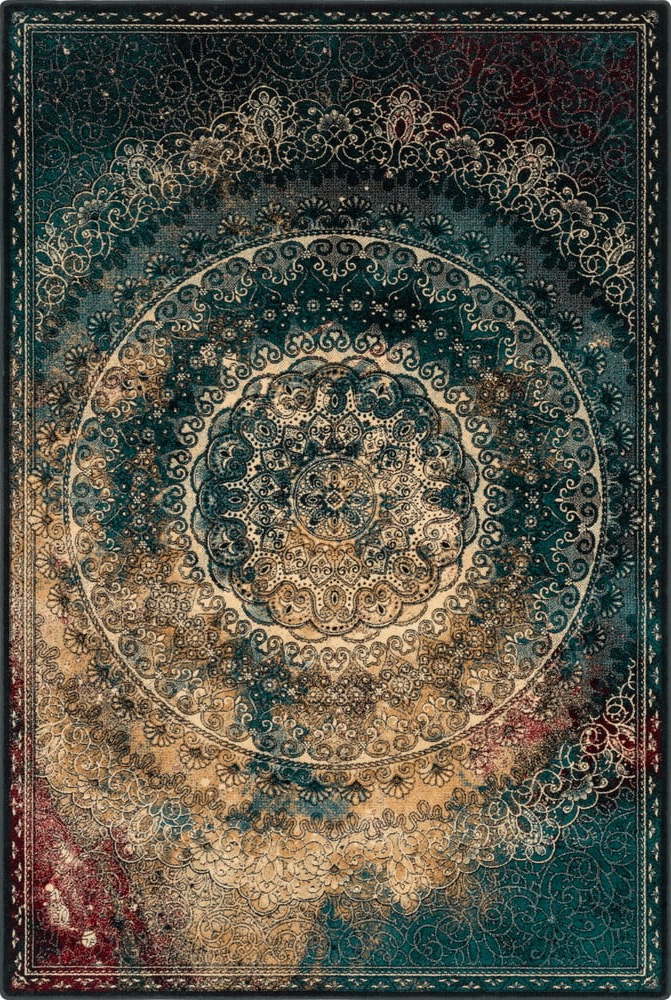 Vlněný koberec v petrolejové barvě 160x240 cm Ann – Agnella Agnella