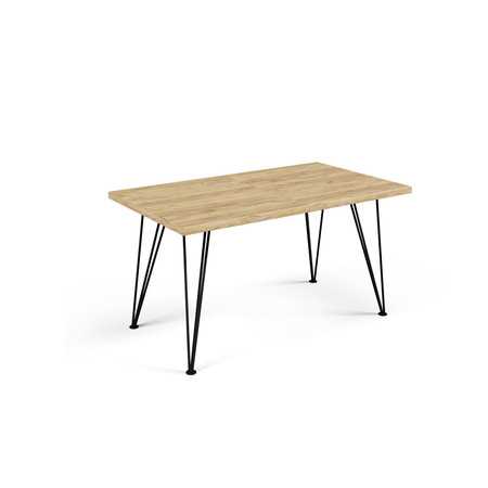 Jídelní stůl SONIA 160 cm - dub artisan/černá T-TABLE
