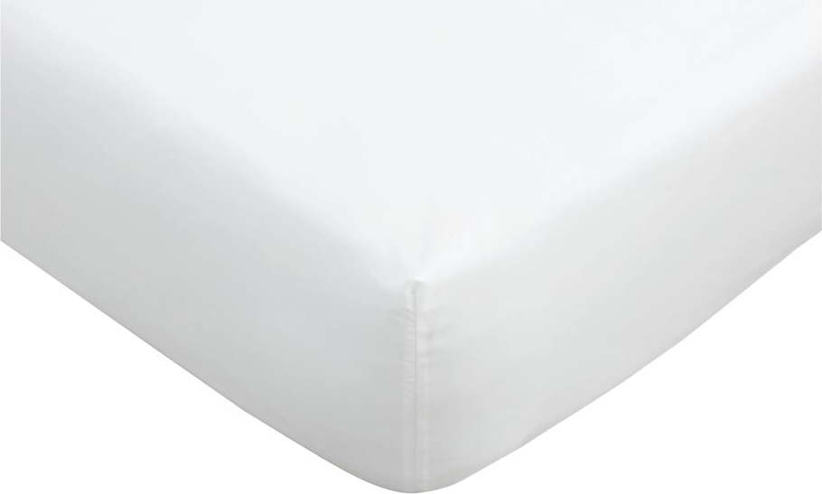 Bílé napínací prostěradlo z egyptské bavlny 90x190 cm – Bianca Bianca