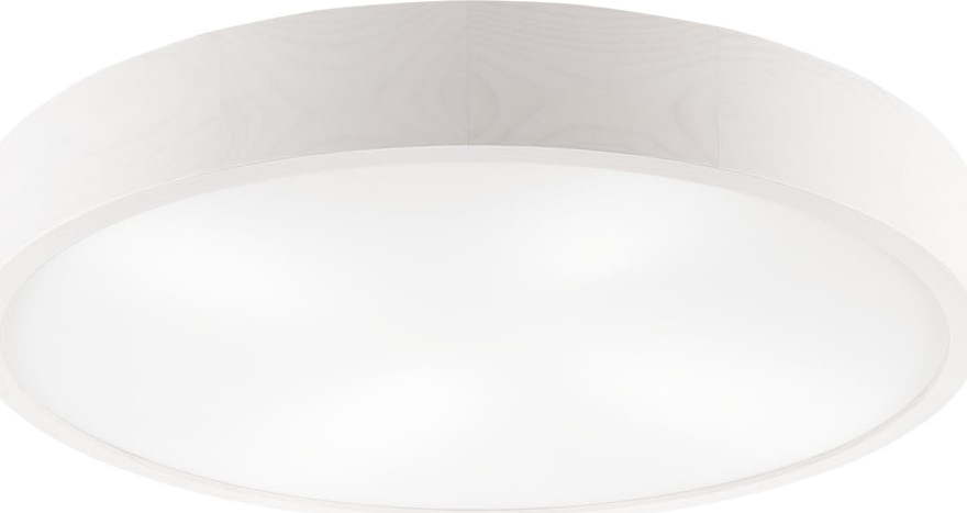 Bílé stropní svítidlo se skleněným stínidlem ø 58 cm Eveline – LAMKUR LAMKUR